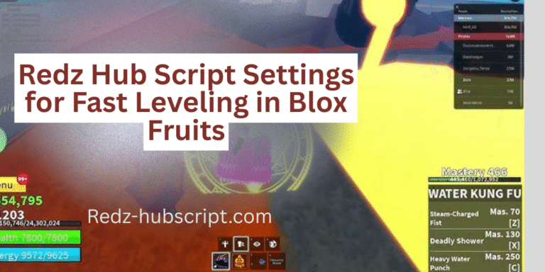 Redz Hub Script Settings